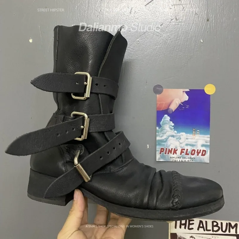 Fashion Men's Genuine Leather  – Vintage Fashion Boots recenzja i cena