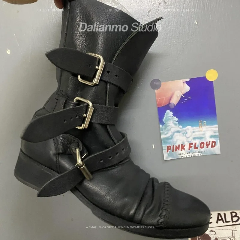 Fashion Men's Genuine Leather  – Vintage Fashion Boots recenzja i cena