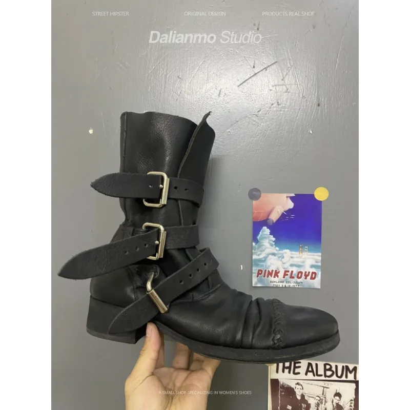Fashion Men's Genuine Leather  – Vintage Fashion Boots recenzja i cena