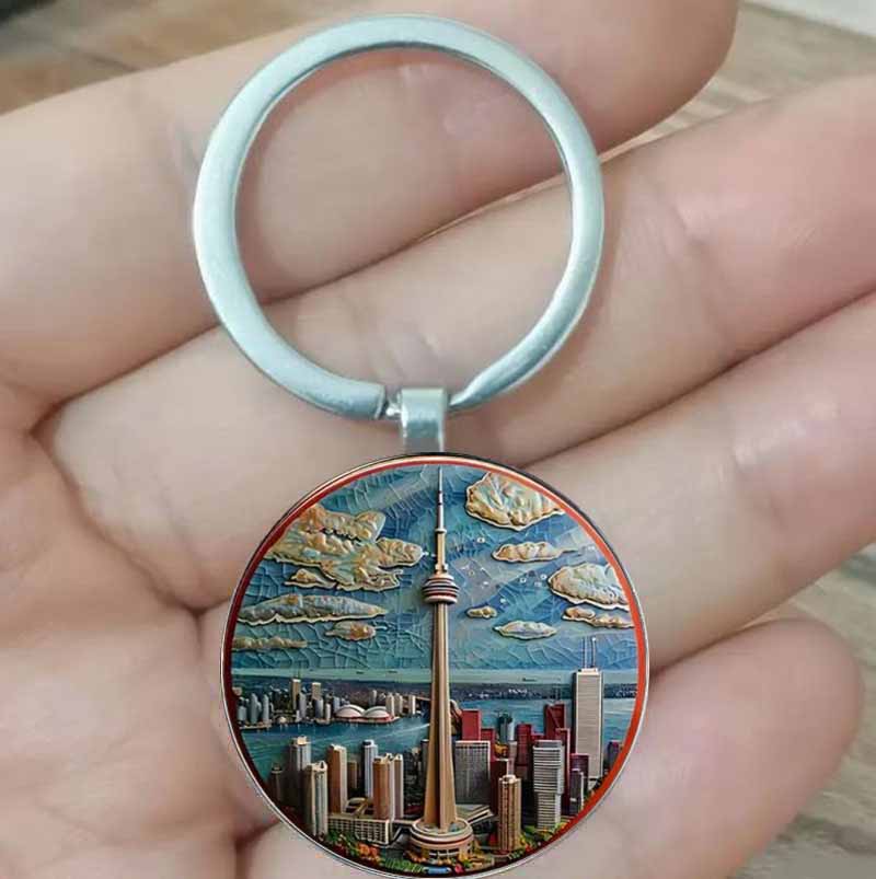 Vintage zinc alloy keychain, C – Vintage Fashion Toronto recenzja i cena
