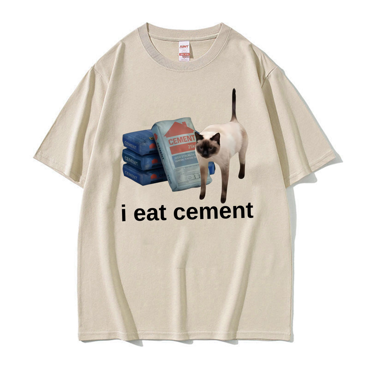 Funny I Eat Cement Cat Meme We – Vintage Fashion Gen Z recenzja i cena