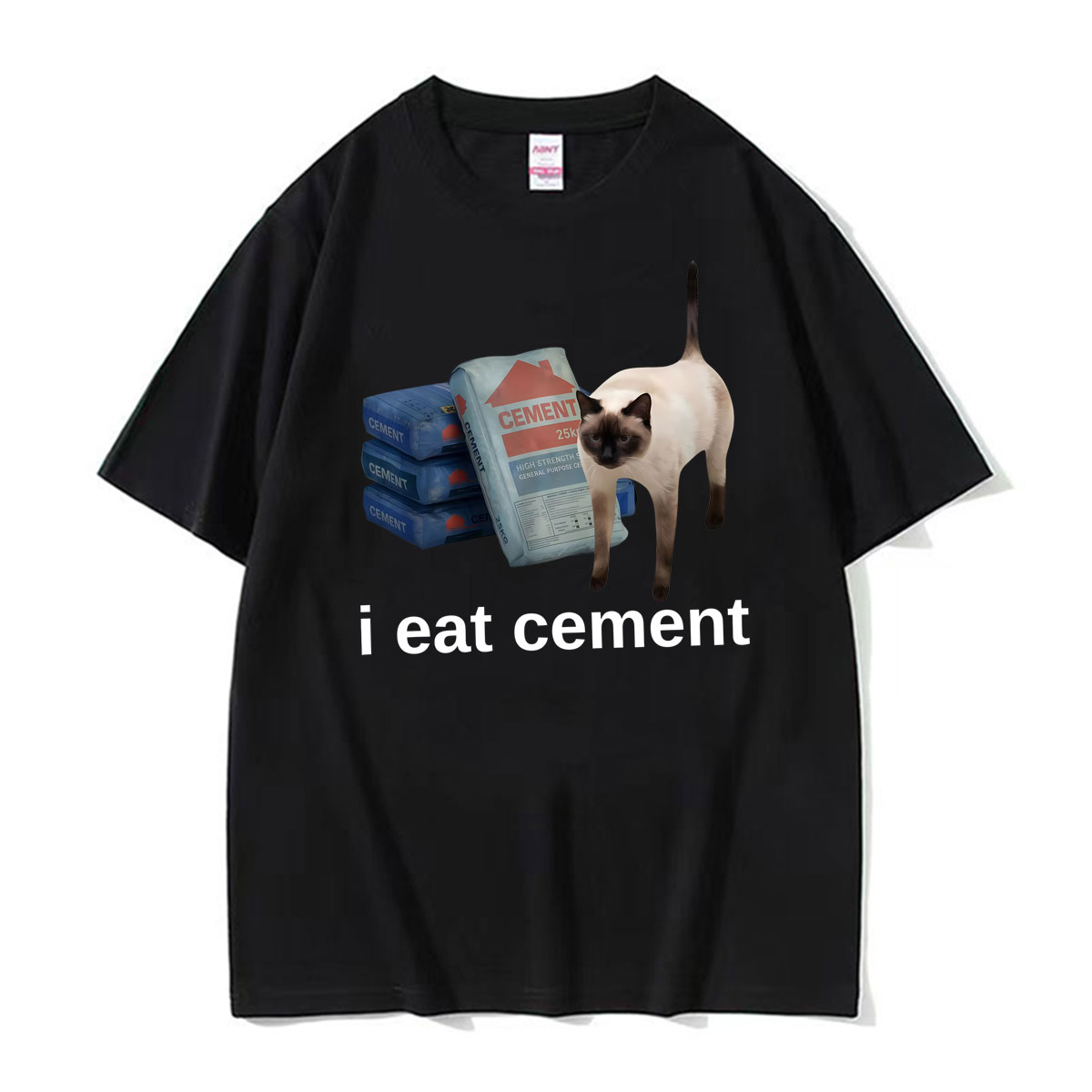 Funny I Eat Cement Cat Meme We – Vintage Fashion Gen Z recenzja i cena