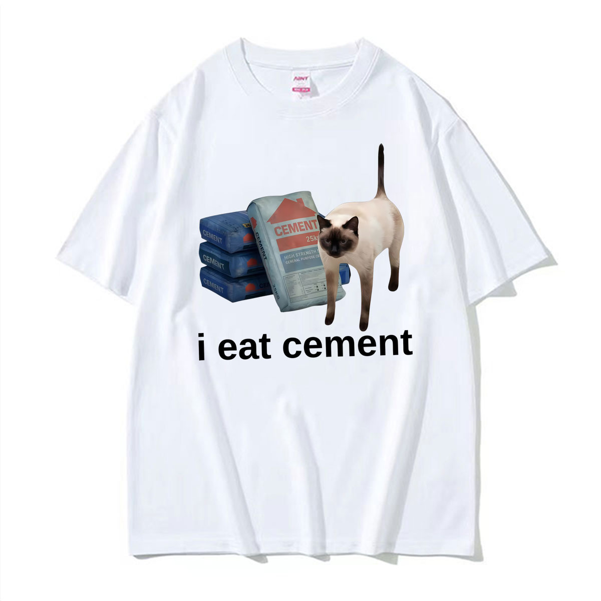 Funny I Eat Cement Cat Meme We – Vintage Fashion Gen Z recenzja i cena