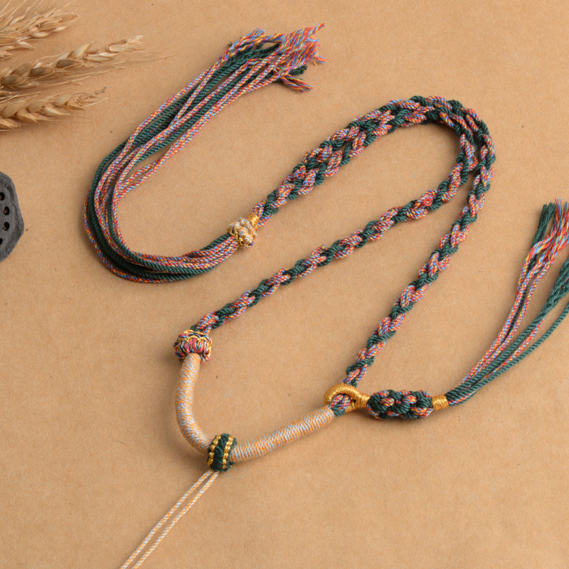 Women Necklace Cotton Thread P – Vintage Fashion Jewelry Necklaces recenzja i cena