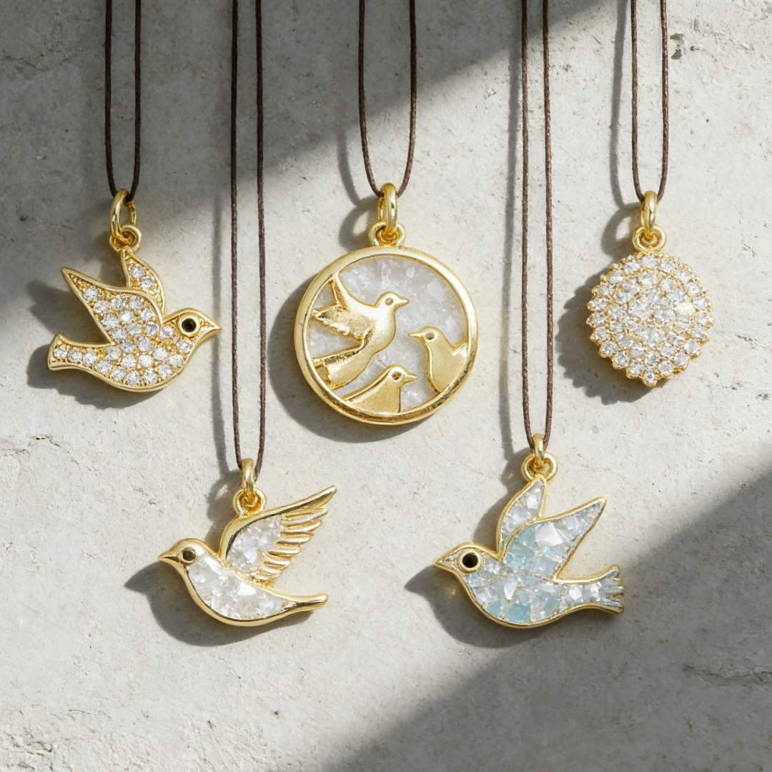 5Pcs Pendants Brass Cubic Zirc – Vintage Fashion Jewelry Necklaces recenzja i cena
