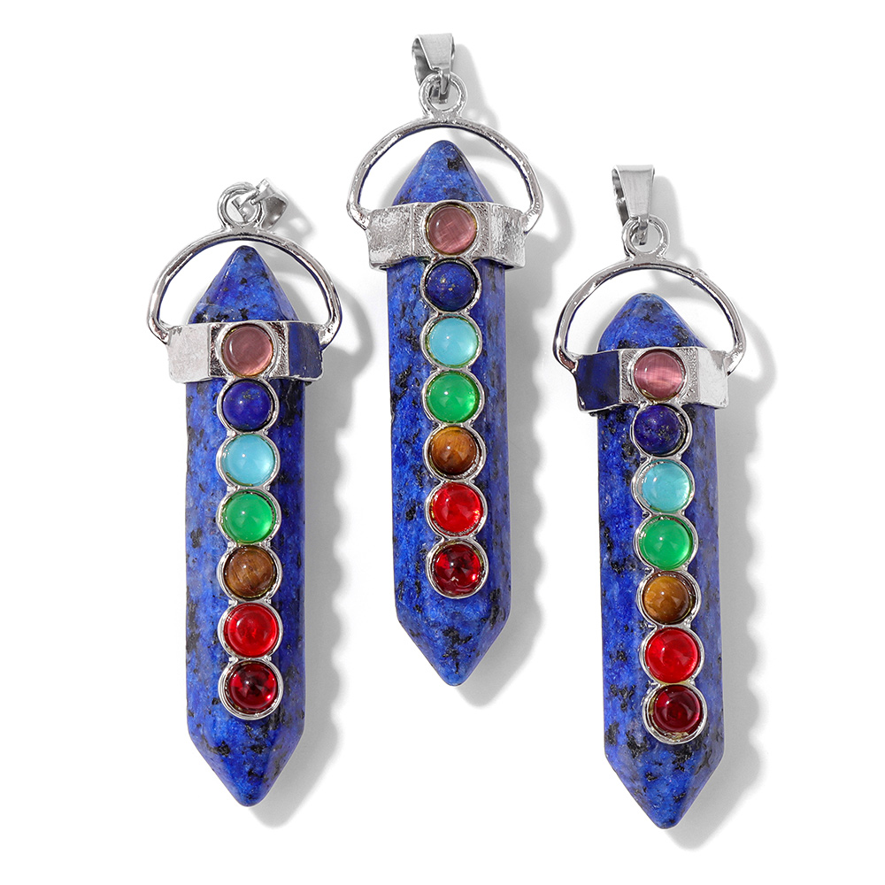 5PCS Natural Lapis Lazuli Gem  – Vintage Fashion Jewelry Necklaces recenzja i cena