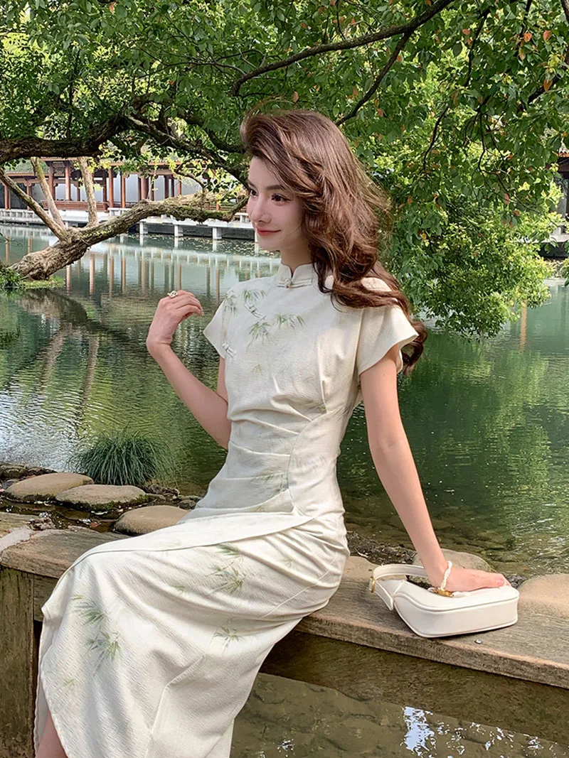 2023 New Chinese Style Dress C – Vintage Fashion Look recenzja i cena