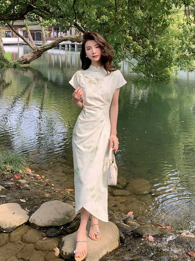 2023 New Chinese Style Dress C – Vintage Fashion Look recenzja i cena