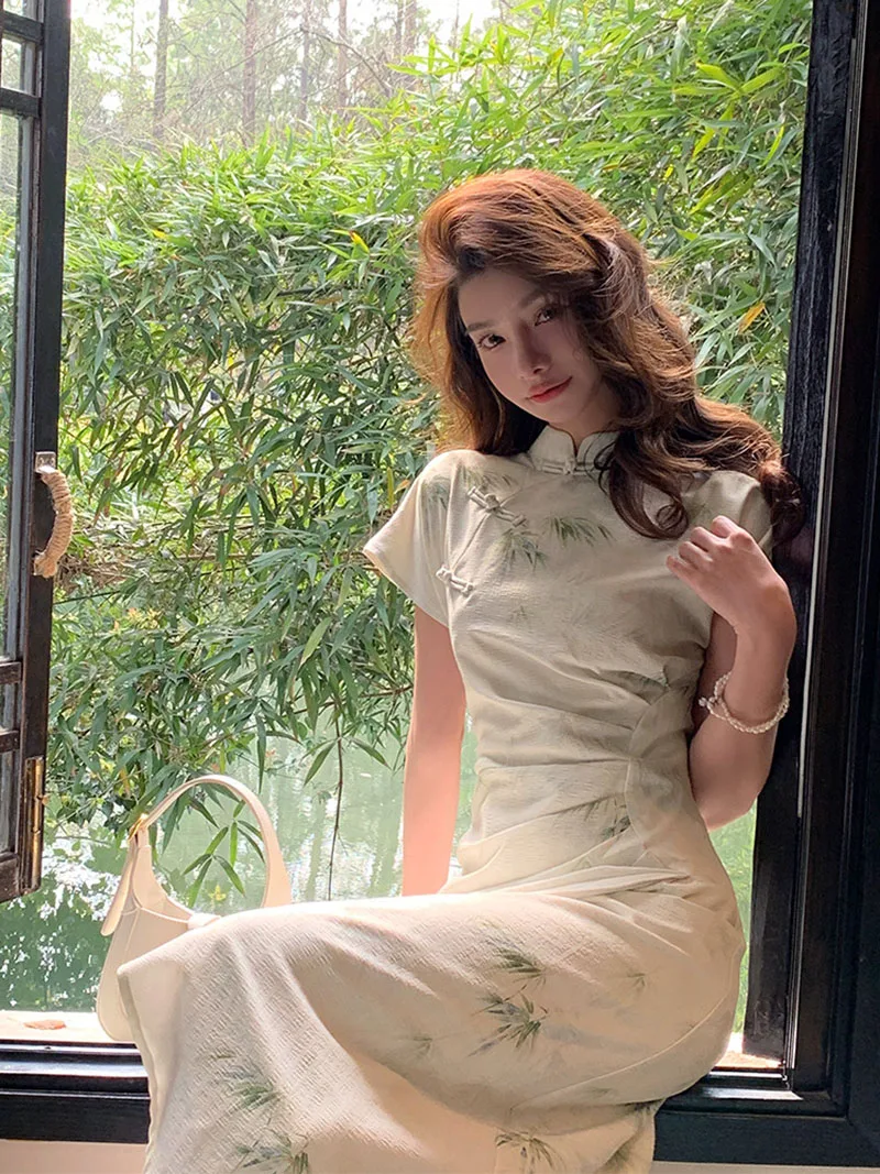 2023 New Chinese Style Dress C – Vintage Fashion Look recenzja i cena