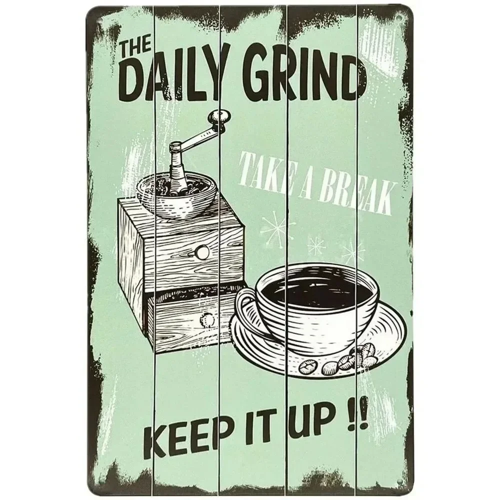 Plaque Metal Signs Drink Coffe – Vintage Fashion Wall Art recenzja i cena