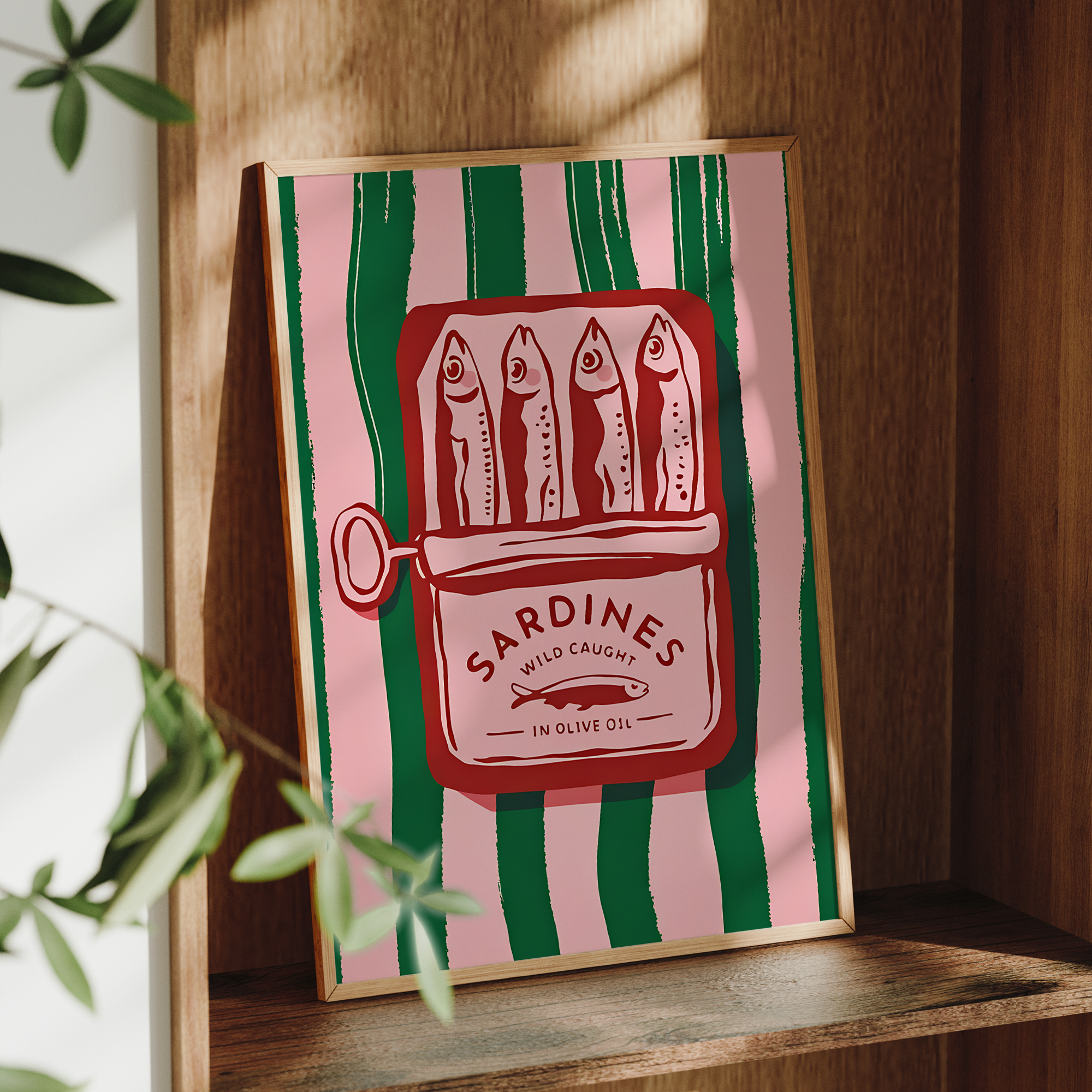 Vintage Cartoon Olive Oil Sard – Vintage Fashion Wall Art recenzja i cena