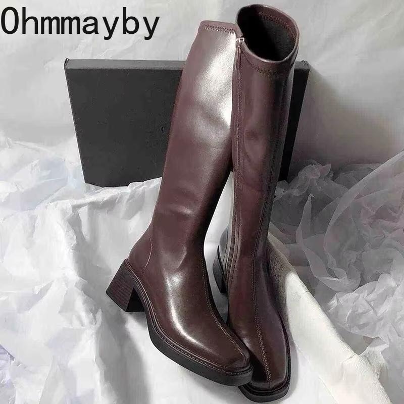 Vintage Thick Heel Women Knee  – Vintage Fashion Boots recenzja i cena