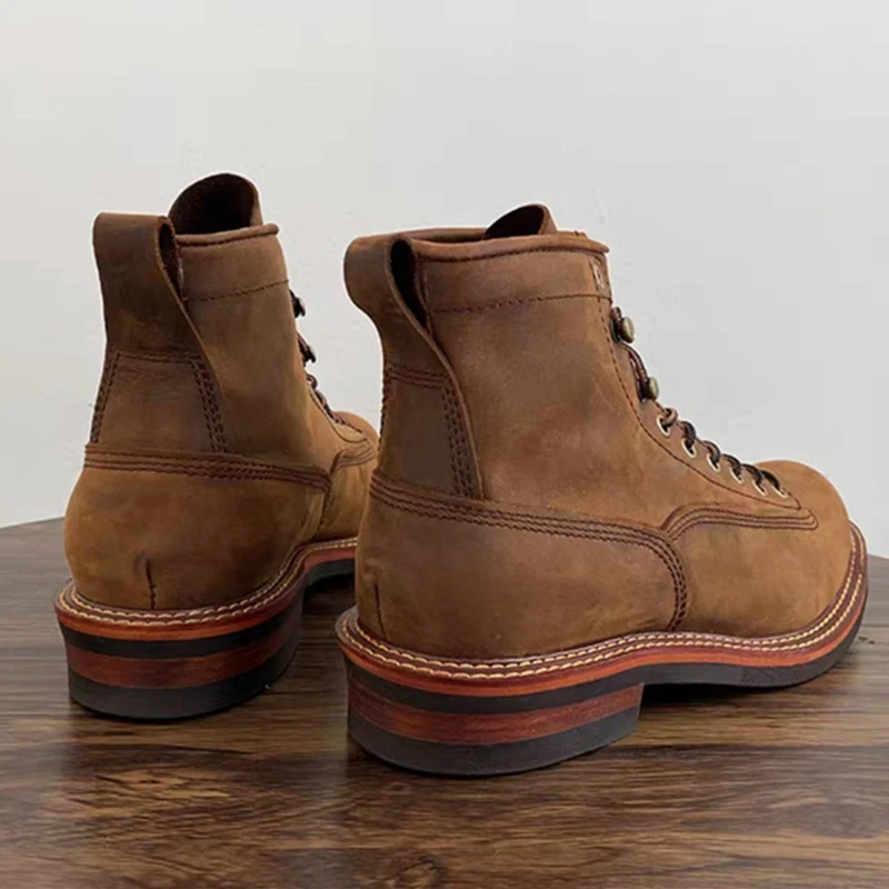 Vintage British Men Ankle Boot – Vintage Fashion Boots recenzja i cena