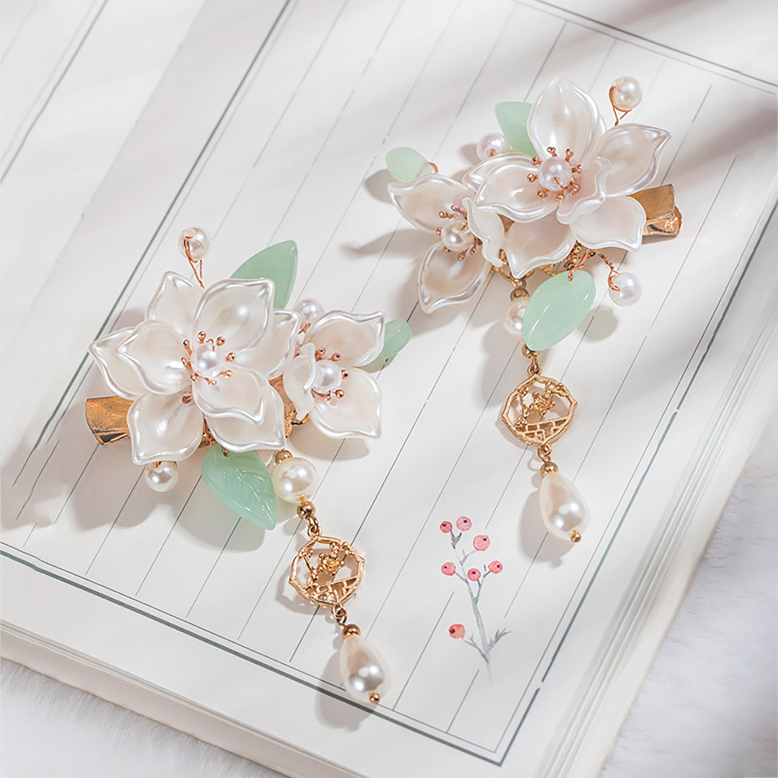 Vintage Camellia Hair Clip Ele – Vintage Fashion Guild recenzja i cena
