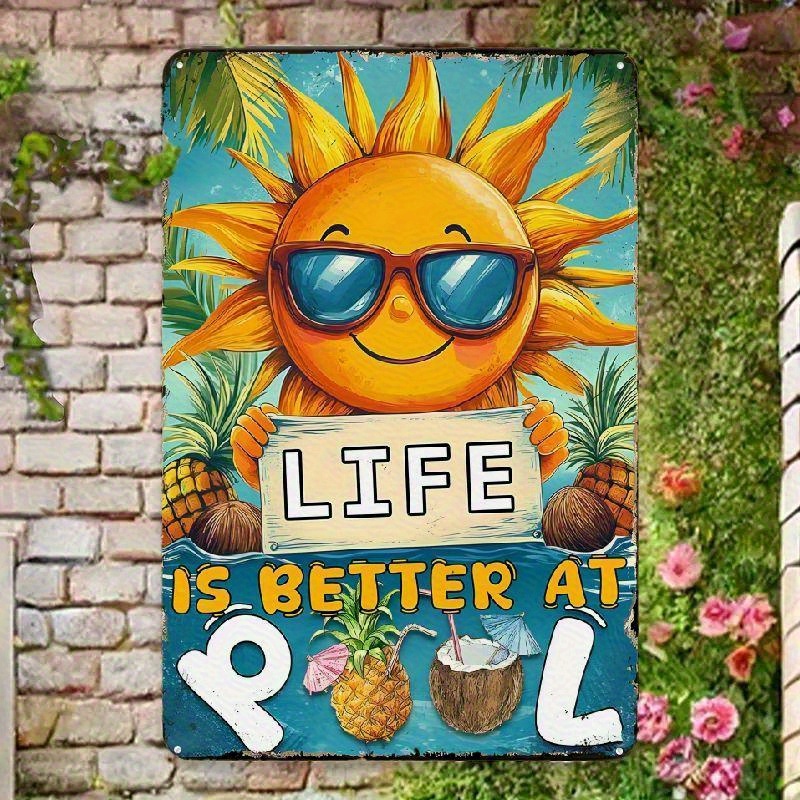 Vibrant Life is Better at Pool – Vintage Fashion Wall Art recenzja i cena