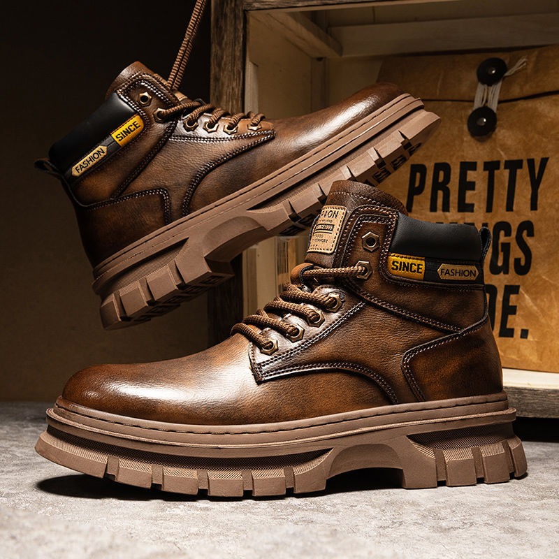 Vintage Men Platform Ankle Boo – Vintage Fashion Boots recenzja i cena