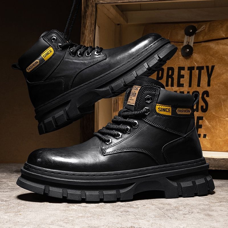 Vintage Men Platform Ankle Boo – Vintage Fashion Boots recenzja i cena