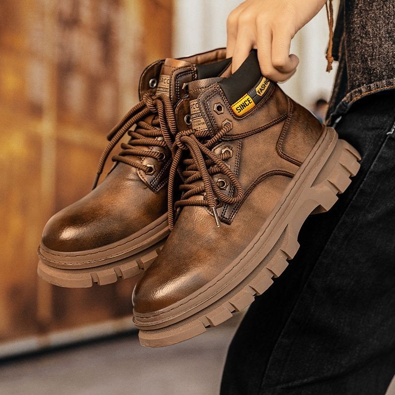 Vintage Men Platform Ankle Boo – Vintage Fashion Boots recenzja i cena