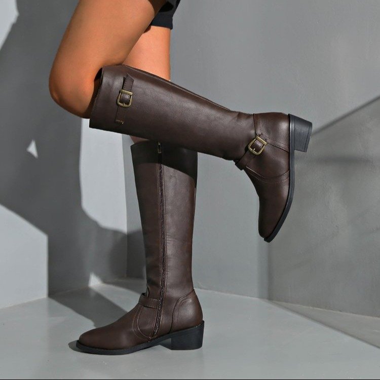 Women Knee High Boots Platform – Vintage Fashion Boots recenzja i cena