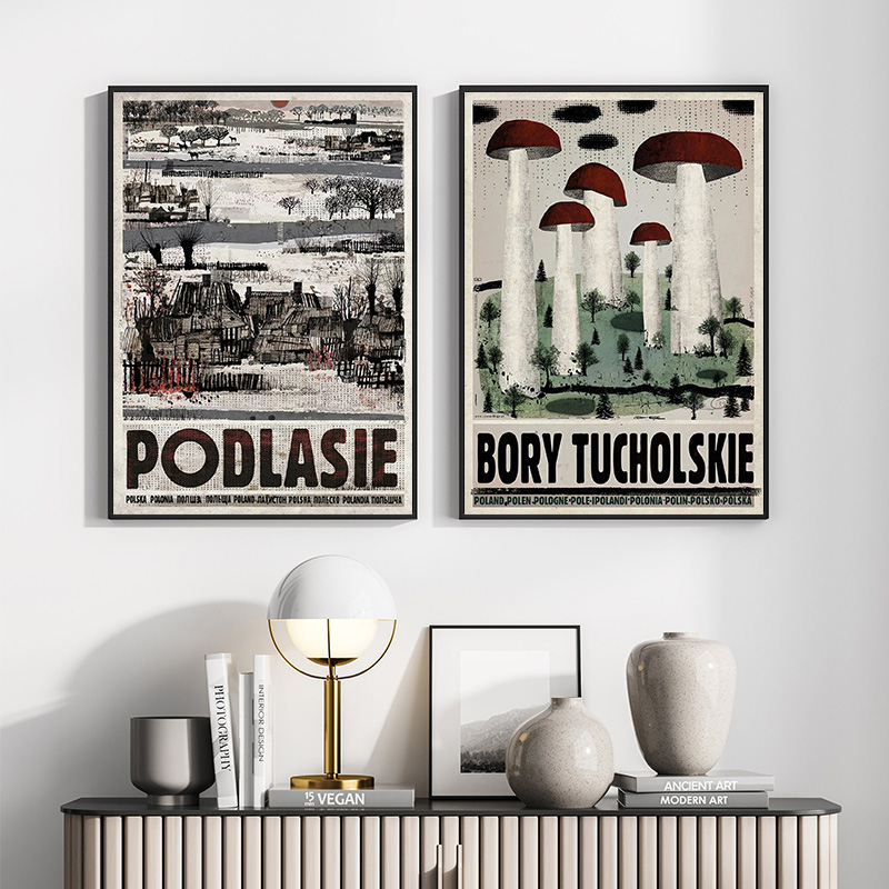 Vintage Poland City Posters Bi – Vintage Fashion Wall Art recenzja i cena