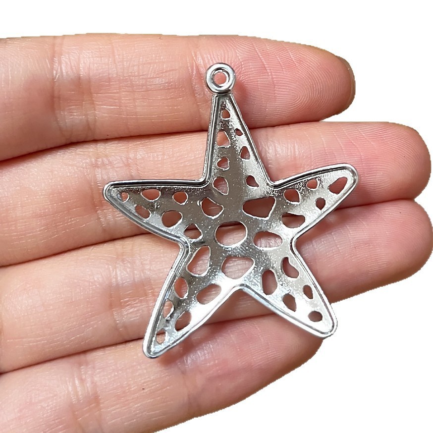 4Pcs Silvery Starfish Sea Star – Vintage Fashion Jewelry Necklaces recenzja i cena
