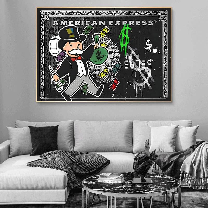 1pc frameless,Alec Monopoly Ex – Vintage Fashion Wall Art recenzja i cena