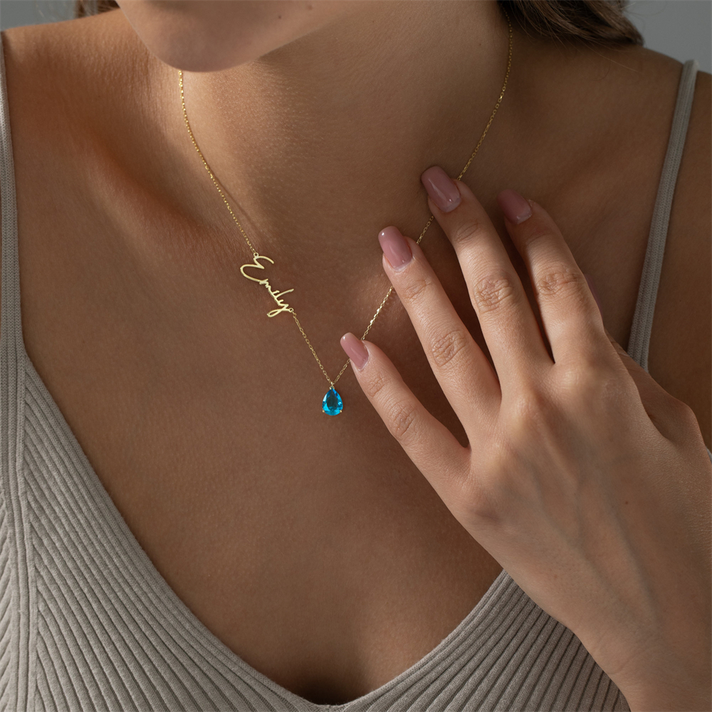 Handmade Teardrop Stone Neckla – Vintage Fashion Guild recenzja i cena