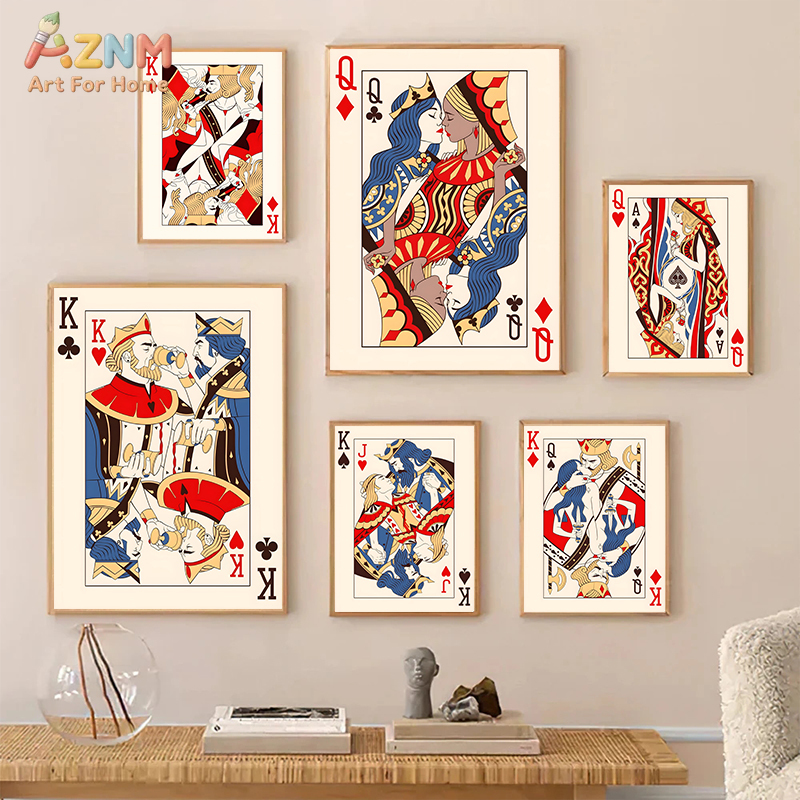 AZNM Romantic King Queen Jack  – Vintage Fashion Wall Art recenzja i cena