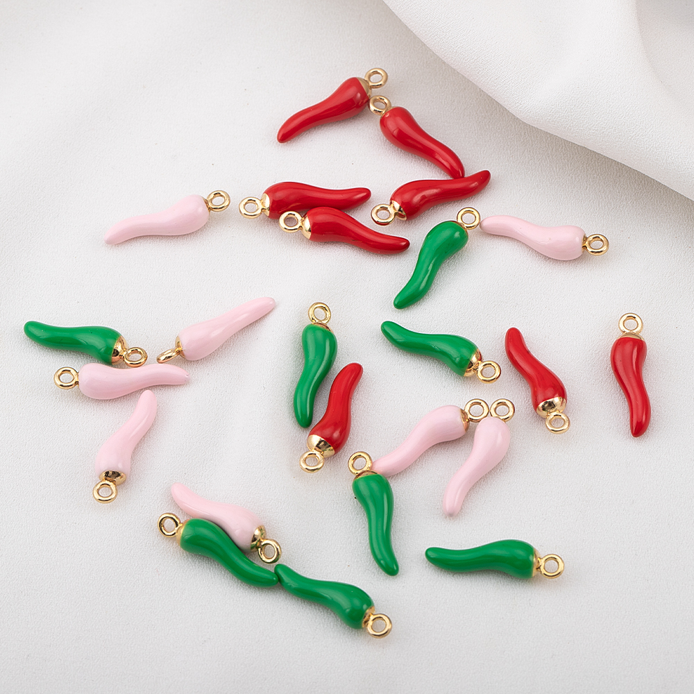 10pcs 5pcs 20pcs Red Hot Chili – Vintage Fashion Jewelry Necklaces recenzja i cena