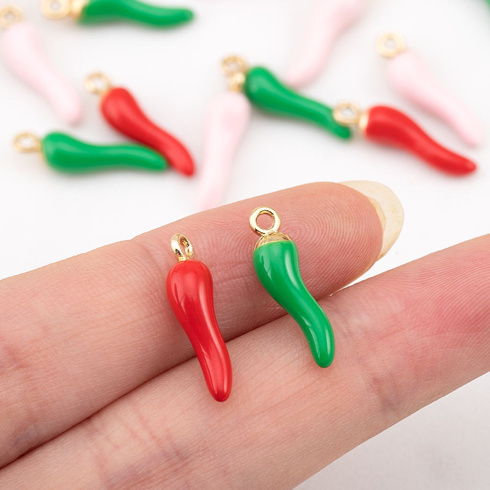 10pcs 5pcs 20pcs Red Hot Chili – Vintage Fashion Jewelry Necklaces recenzja i cena