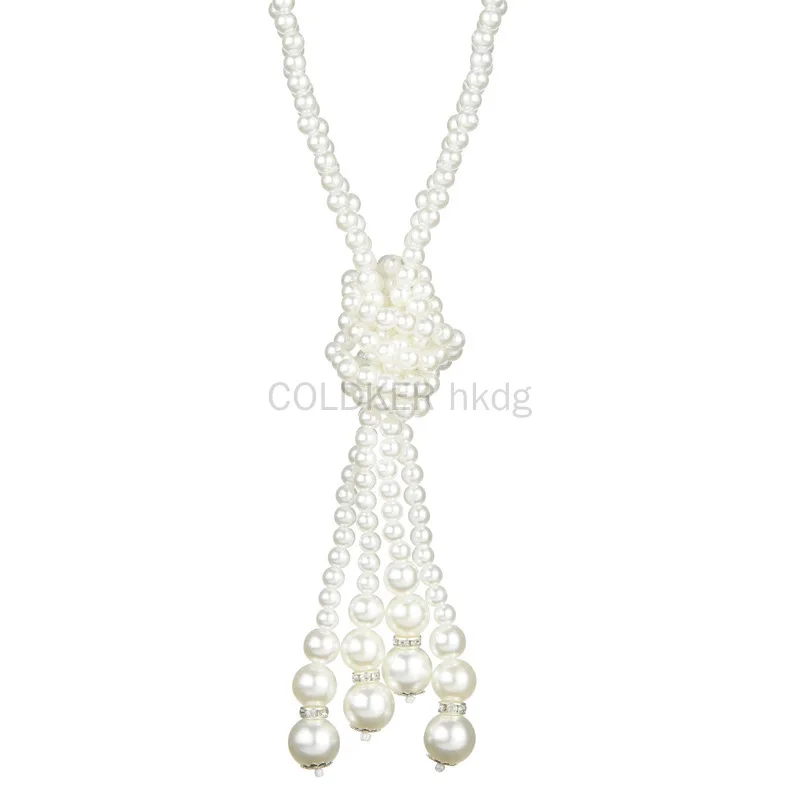 1920s Pearls Necklace Fashion  – Vintage Fashion Jewelry Necklaces recenzja i cena