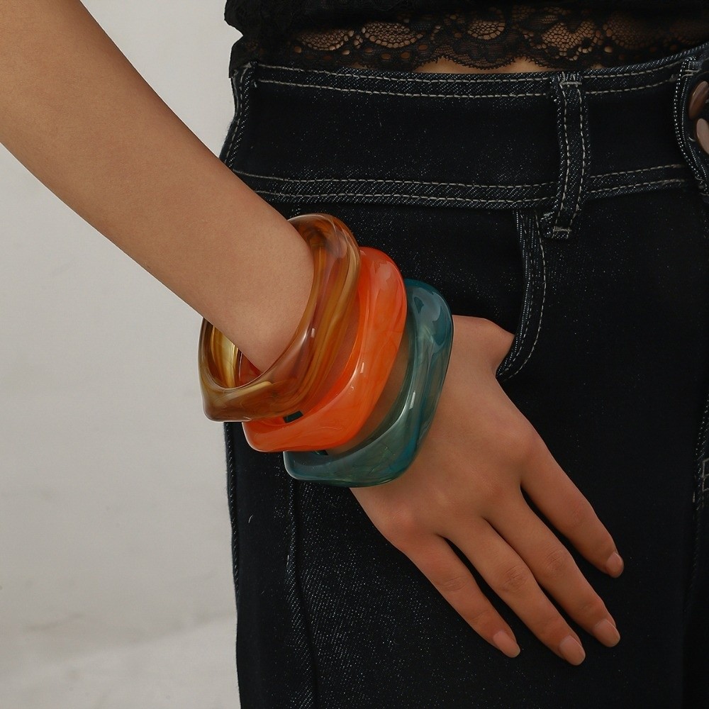 Retro Wristbands Translucent R – Vintage Fashion Gen Z recenzja i cena