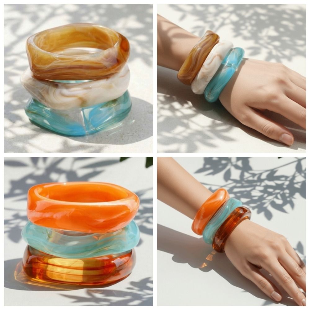 Retro Wristbands Translucent R – Vintage Fashion Gen Z recenzja i cena