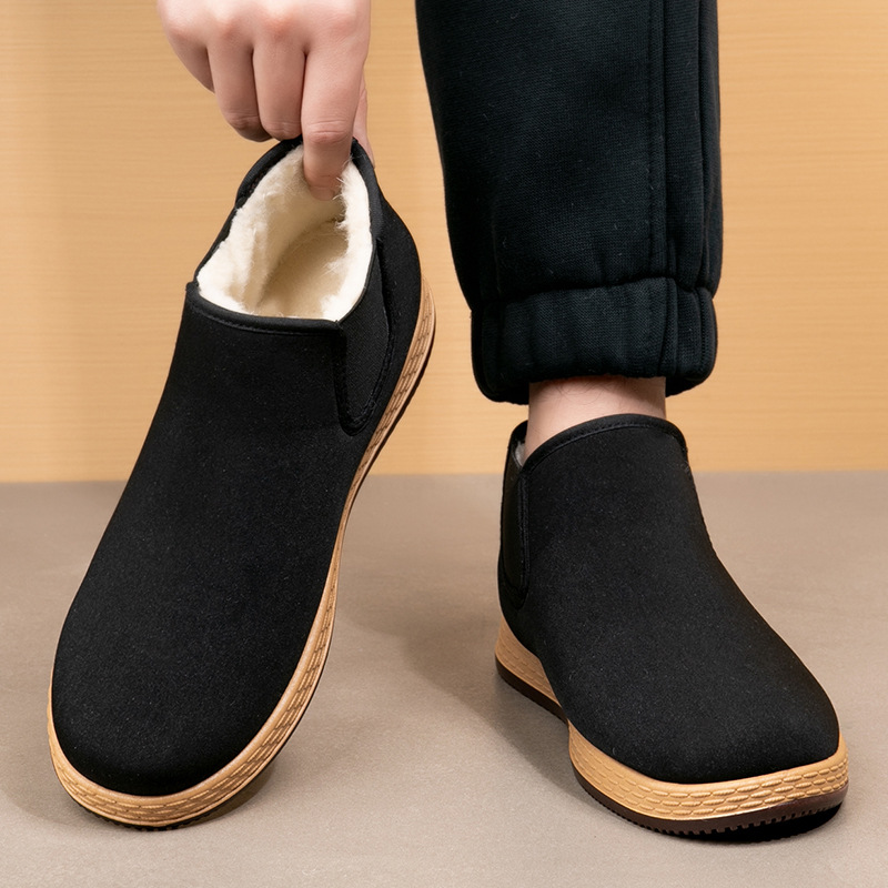 Men's Cotton Shoes Men's Winte – Vintage Fashion Boots recenzja i cena