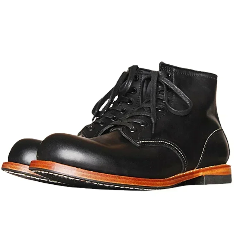Vintage Men Goodyear-Welted Ge – Vintage Fashion Boots recenzja i cena