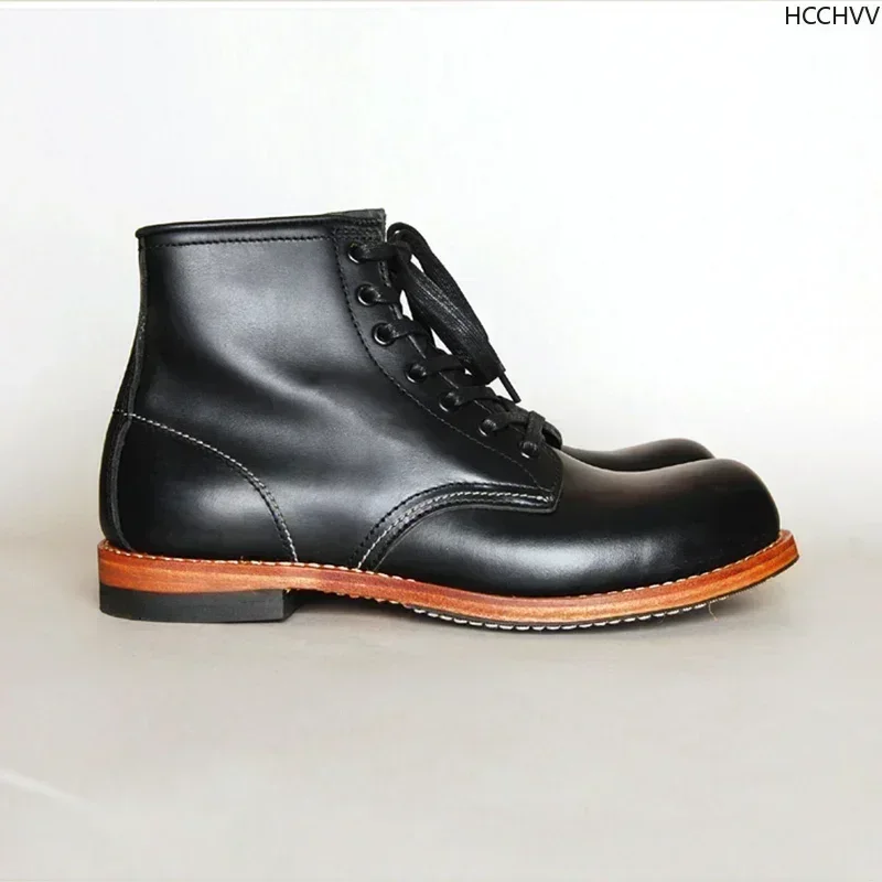 Vintage Men Goodyear-Welted Ge – Vintage Fashion Boots recenzja i cena