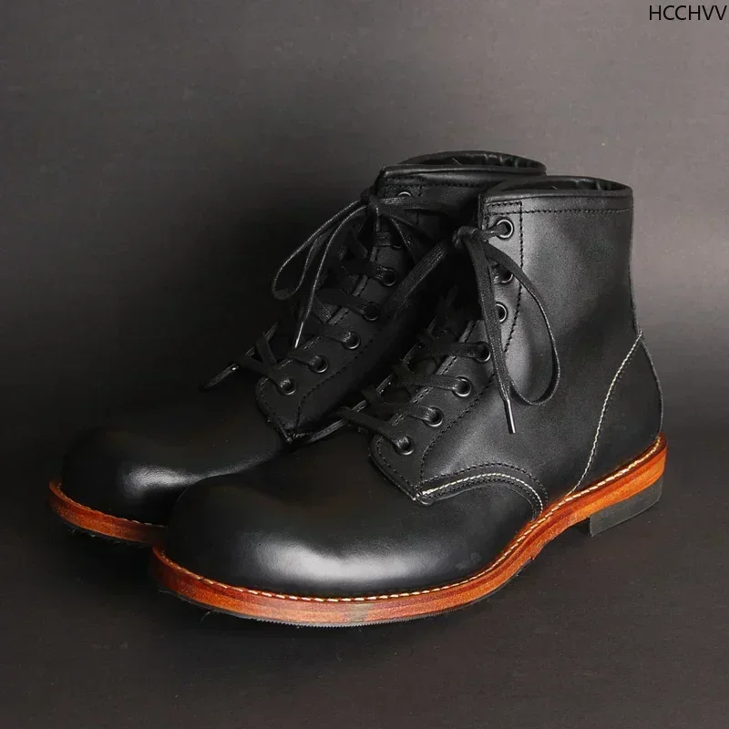 Vintage Men Goodyear-Welted Ge – Vintage Fashion Boots recenzja i cena