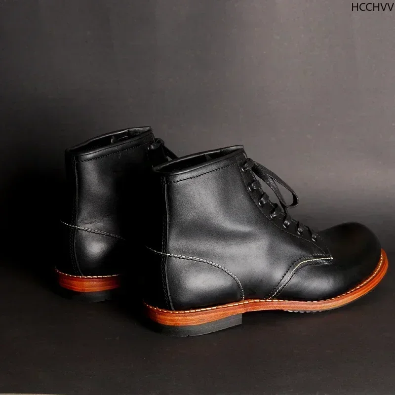 Vintage Men Goodyear-Welted Ge – Vintage Fashion Boots recenzja i cena