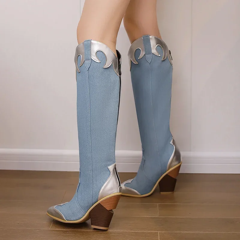 Big Size Western Women Knee Hi – Vintage Fashion Boots recenzja i cena