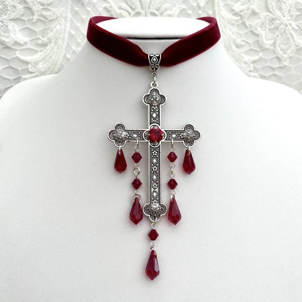 Retro Style Large Cross Pendan – Vintage Fashion Look recenzja i cena