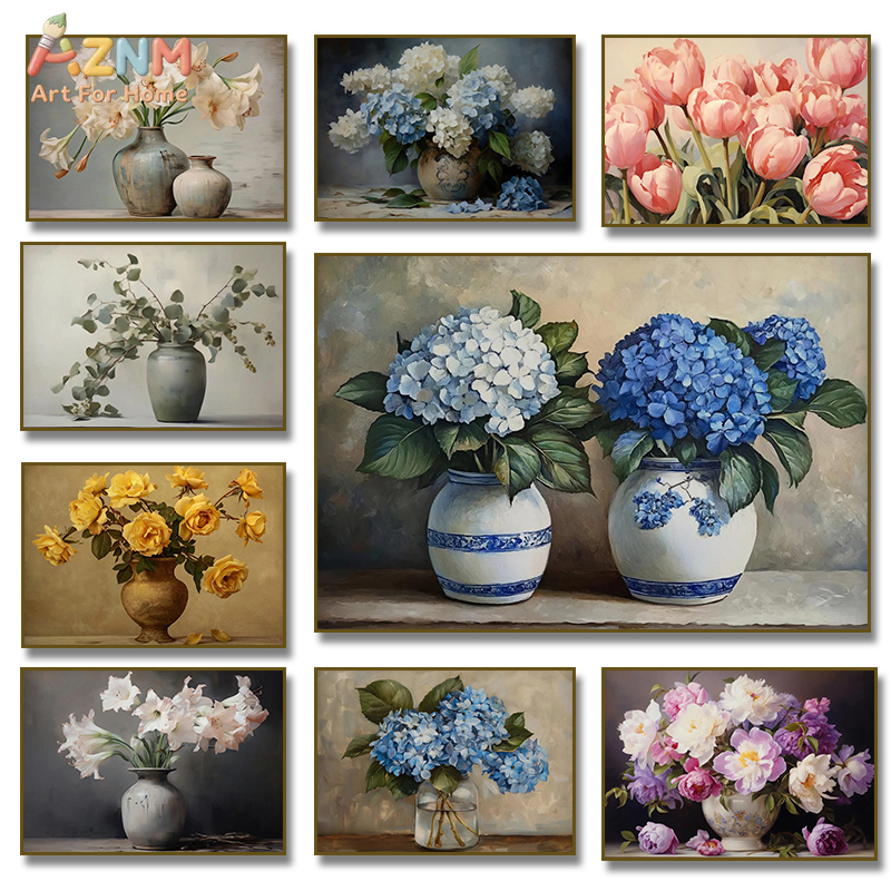 AZNM Vintage Flower Vase Canva – Vintage Fashion Wall Art recenzja i cena