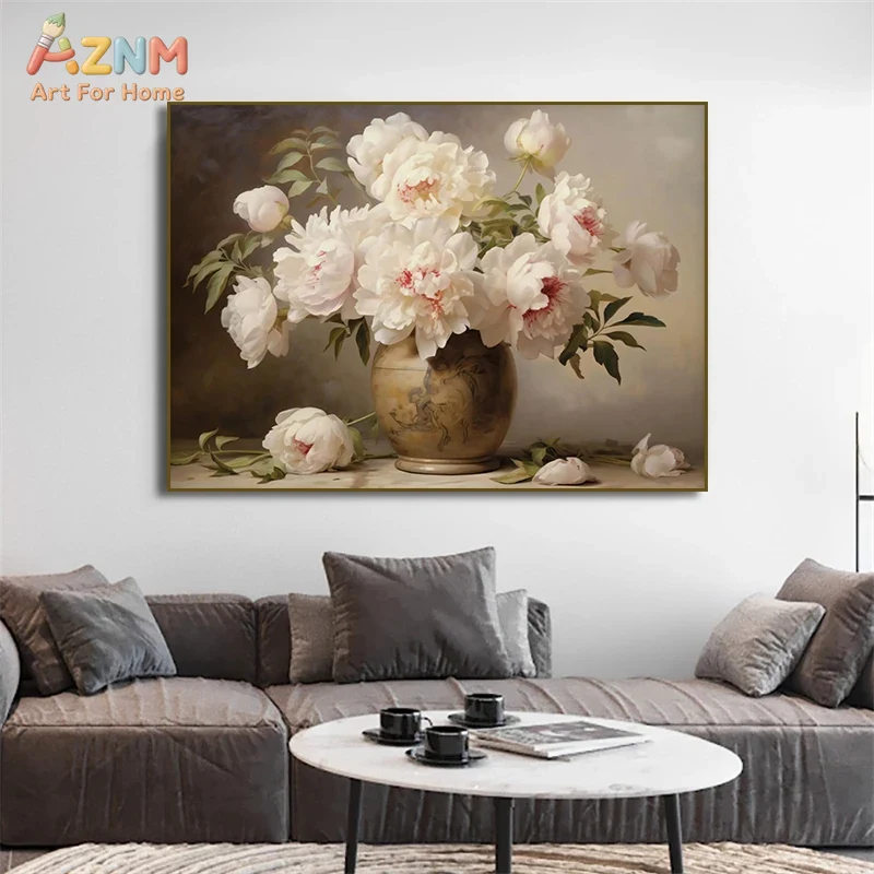 AZNM Vintage Flower Vase Canva – Vintage Fashion Wall Art recenzja i cena